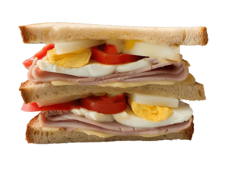 Ham Egg Cheese Sandwich
